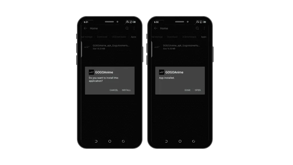 Install the Apk